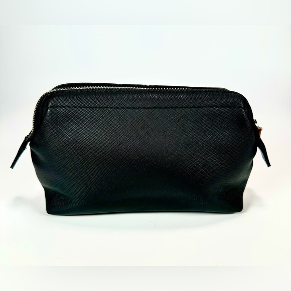 Bric's Black Toiletry Bag with brown Leather Accents - Picture 3 of 9